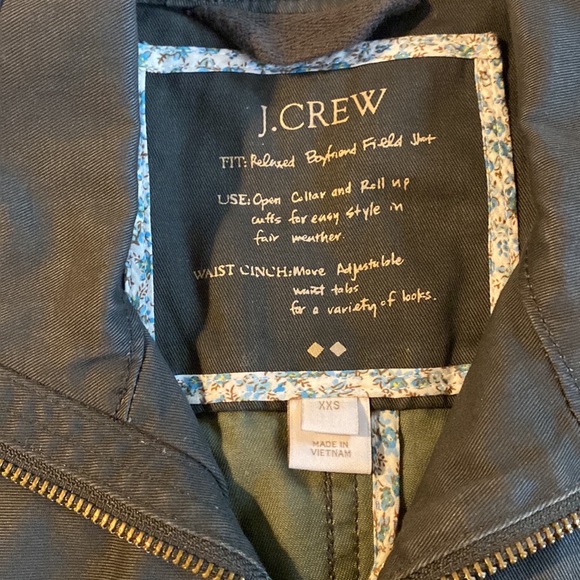 Jcrew XXS Olive Military jacket - Picture 3 of 4